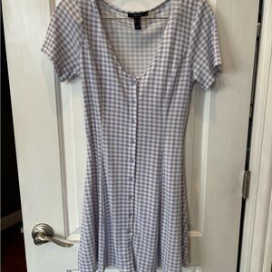 Forever 21 Lavender Gingham Mini Dress